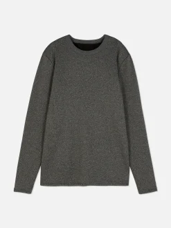 Sous-Vêtements|Vêtements De Sport|Primark Haut Doublé En Molleton à Manches Longues Gris