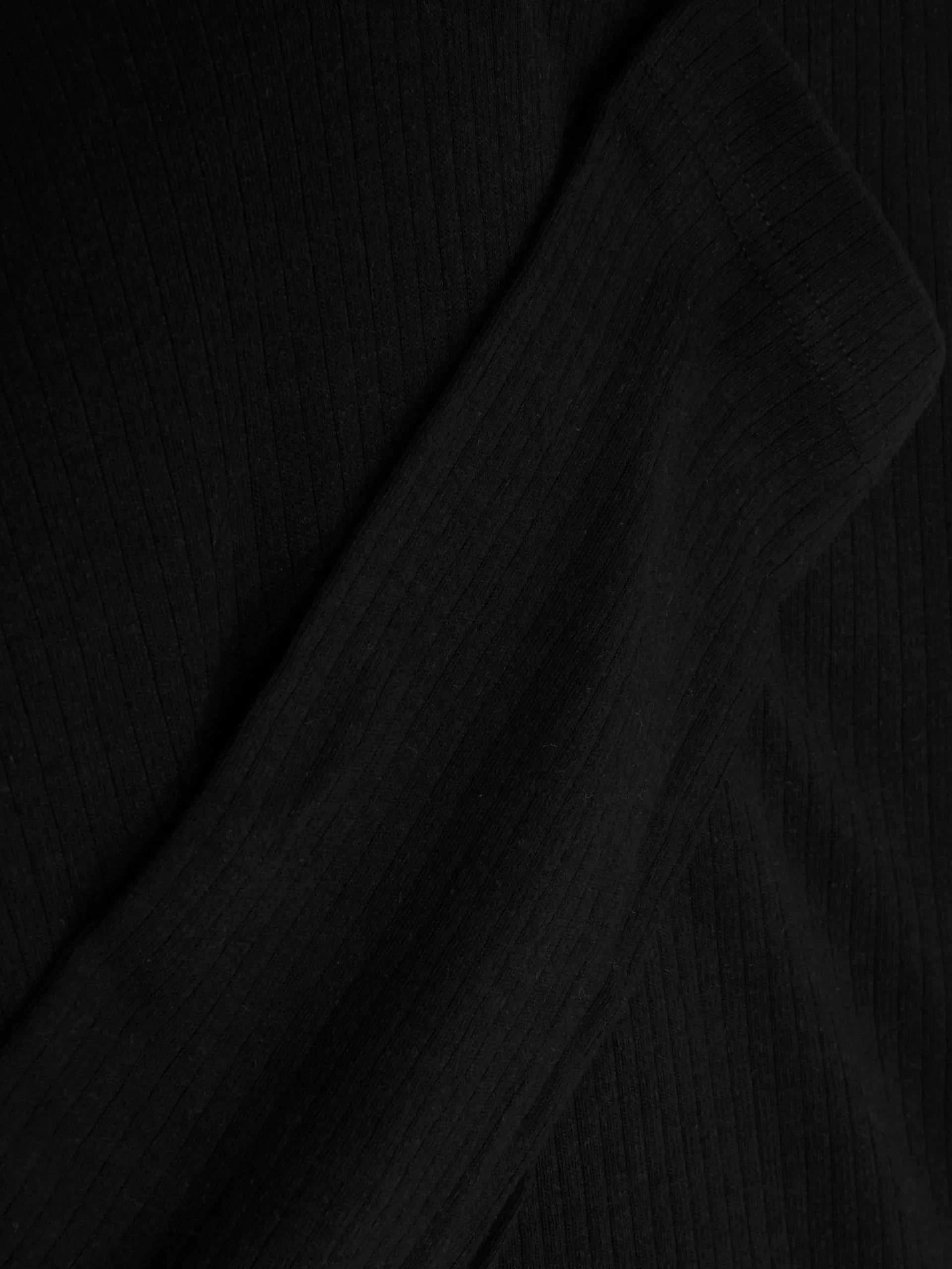Hauts Et T-Shirts|Primark Haut Thermique Brossé à Manches Longues Noir