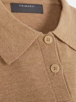 Pulls Et Gilets|Primark Haut Tricoté à Col Et à Manches Longues Camel