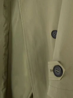 Manteaux Et Vestes|Primark Imperméable à Double Boutonnage Et Ceinture Kaki