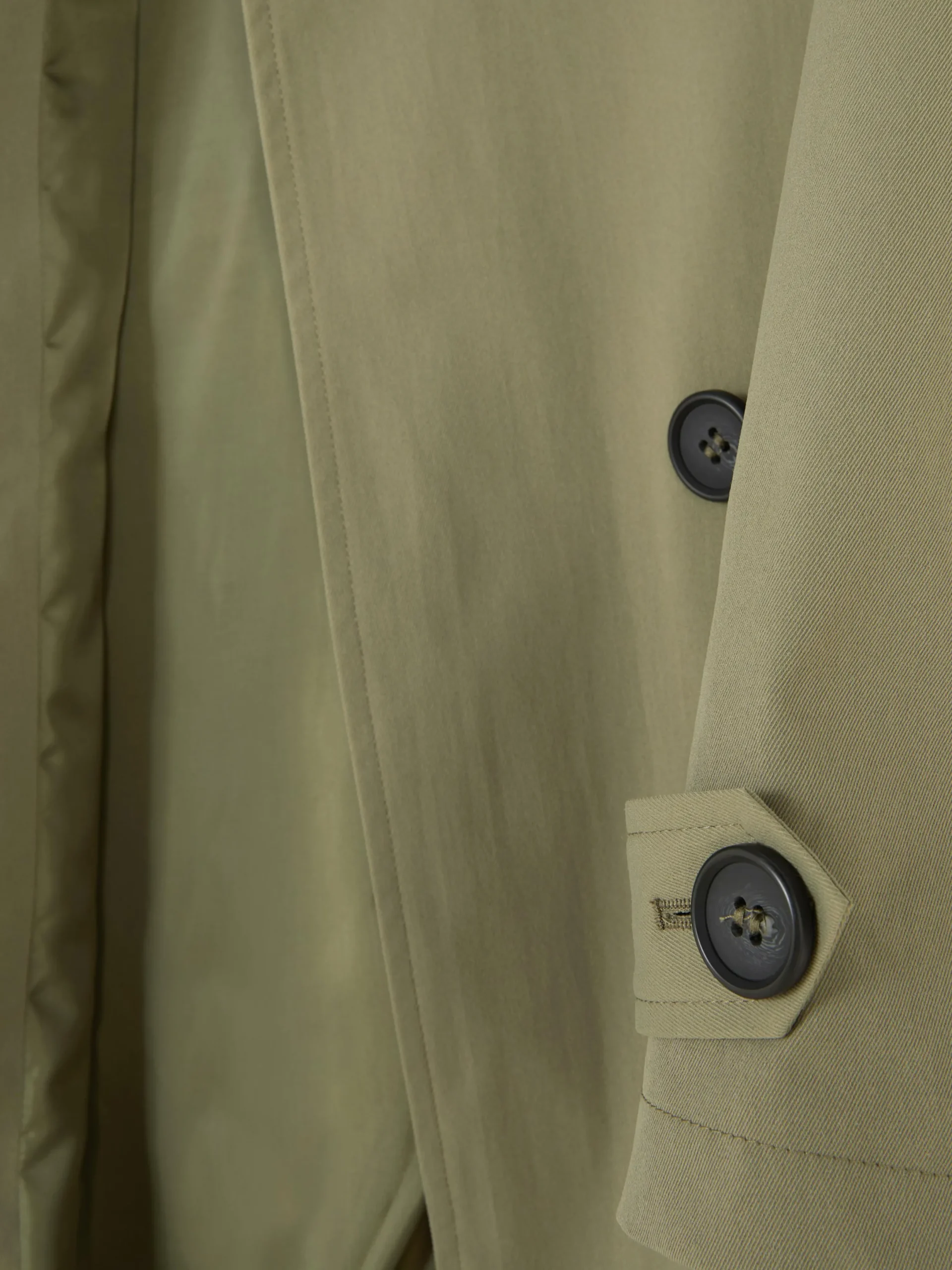 Manteaux Et Vestes|Primark Imperméable à Double Boutonnage Et Ceinture Kaki