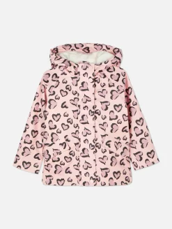 Manteaux Et Vestes|Primark Imperméable à Motif Cœur Léopard Rose