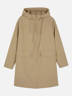 Manteaux Et Vestes|Primark Imperméable Caoutchouté à Capuche Camel