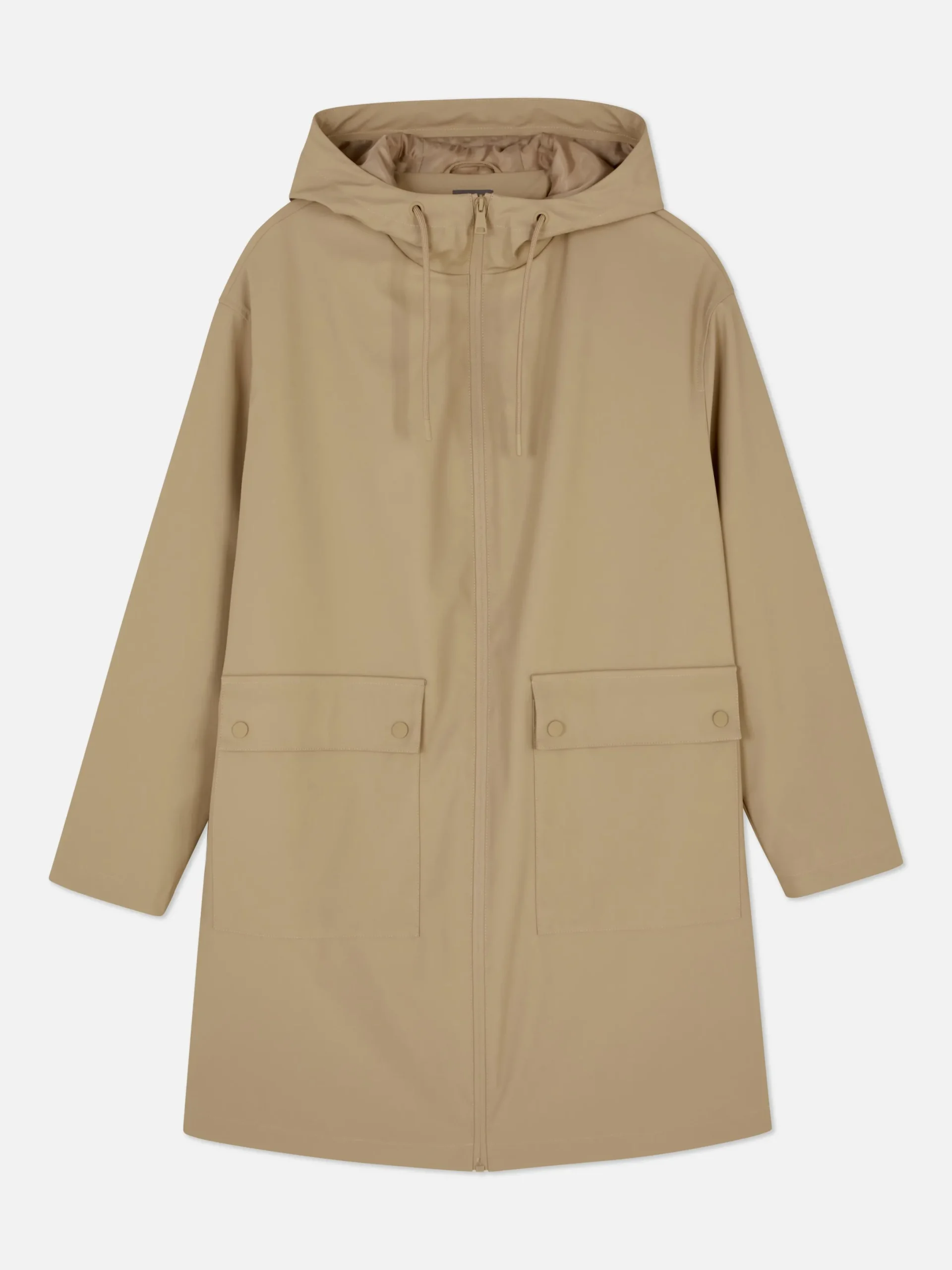 Manteaux Et Vestes|Primark Imperméable Caoutchouté à Capuche Camel