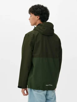 Manteaux Et Vestes|Primark Imperméable Color Block à Poches Multiples Vert
