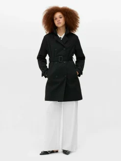 Manteaux Et Vestes|Primark Imperméable Croisé Classique Noir