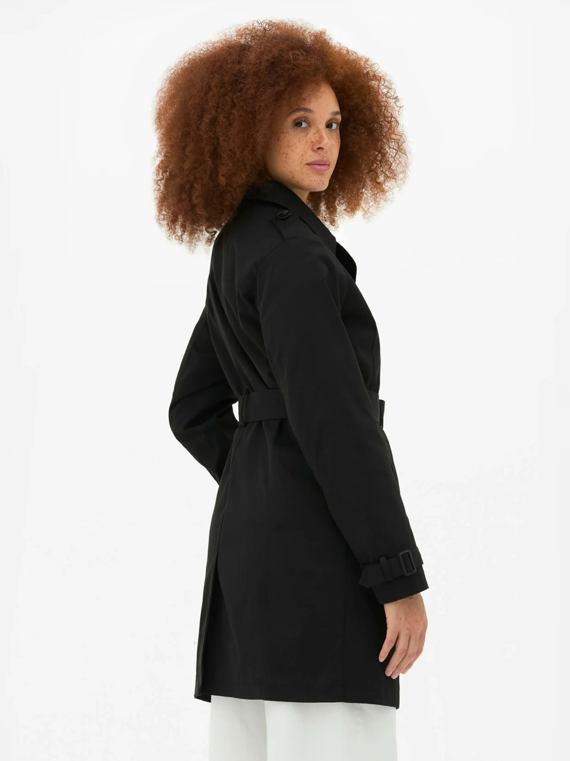 Manteaux Et Vestes|Primark Imperméable Croisé Classique Noir