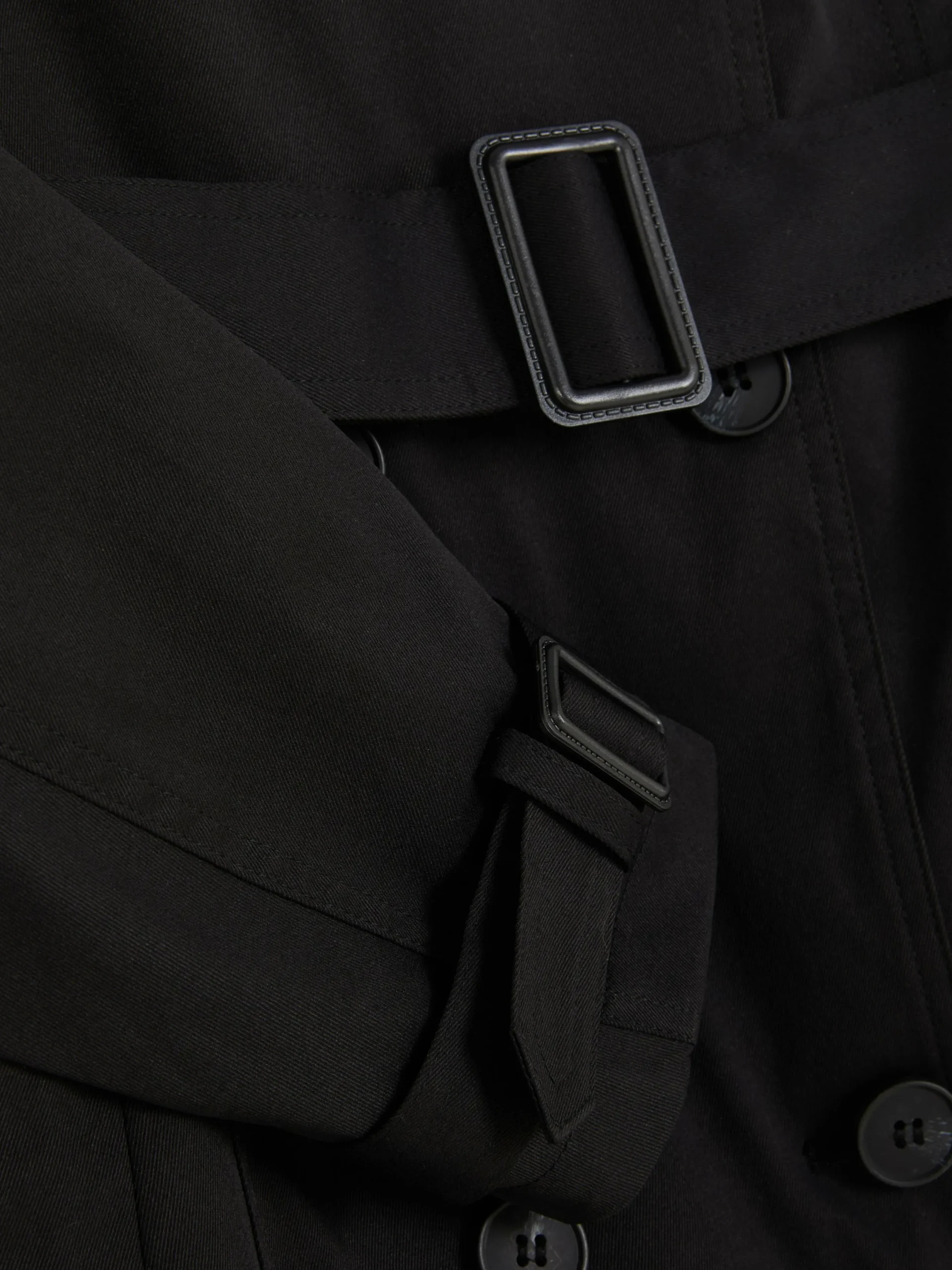 Manteaux Et Vestes|Primark Imperméable Croisé Classique Noir