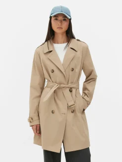 Manteaux Et Vestes|Primark Imperméable Croisé Classique Camel
