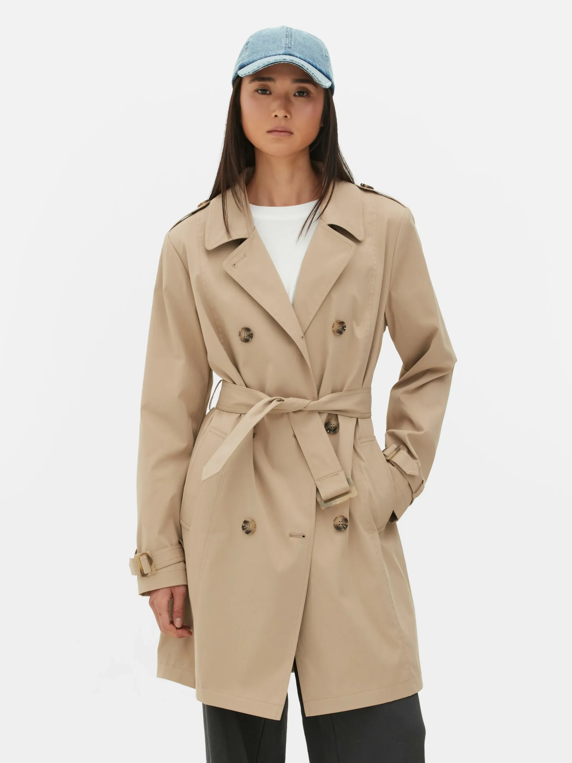 Manteaux Et Vestes|Primark Imperméable Croisé Classique Camel