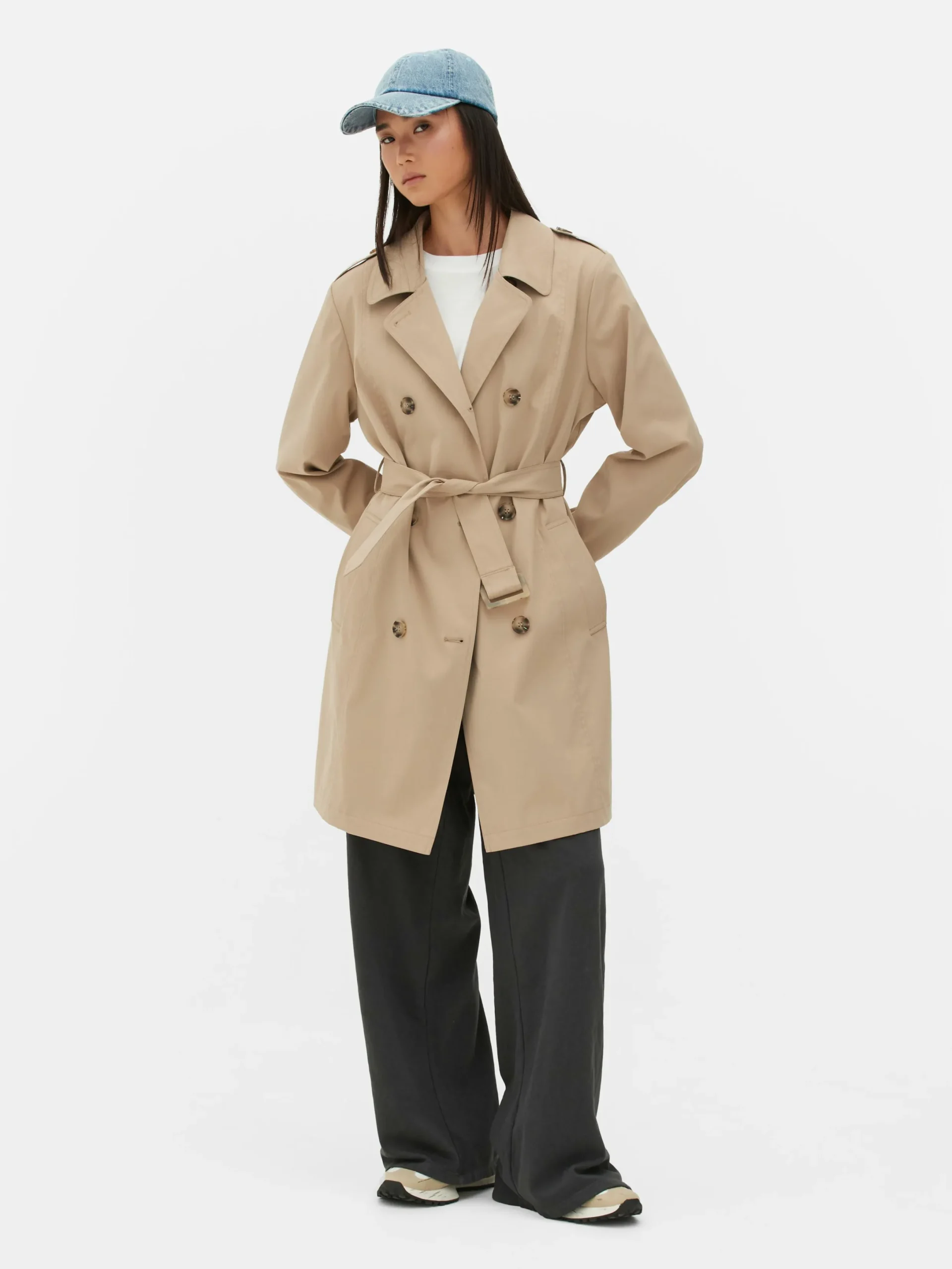 Manteaux Et Vestes|Primark Imperméable Croisé Classique Camel