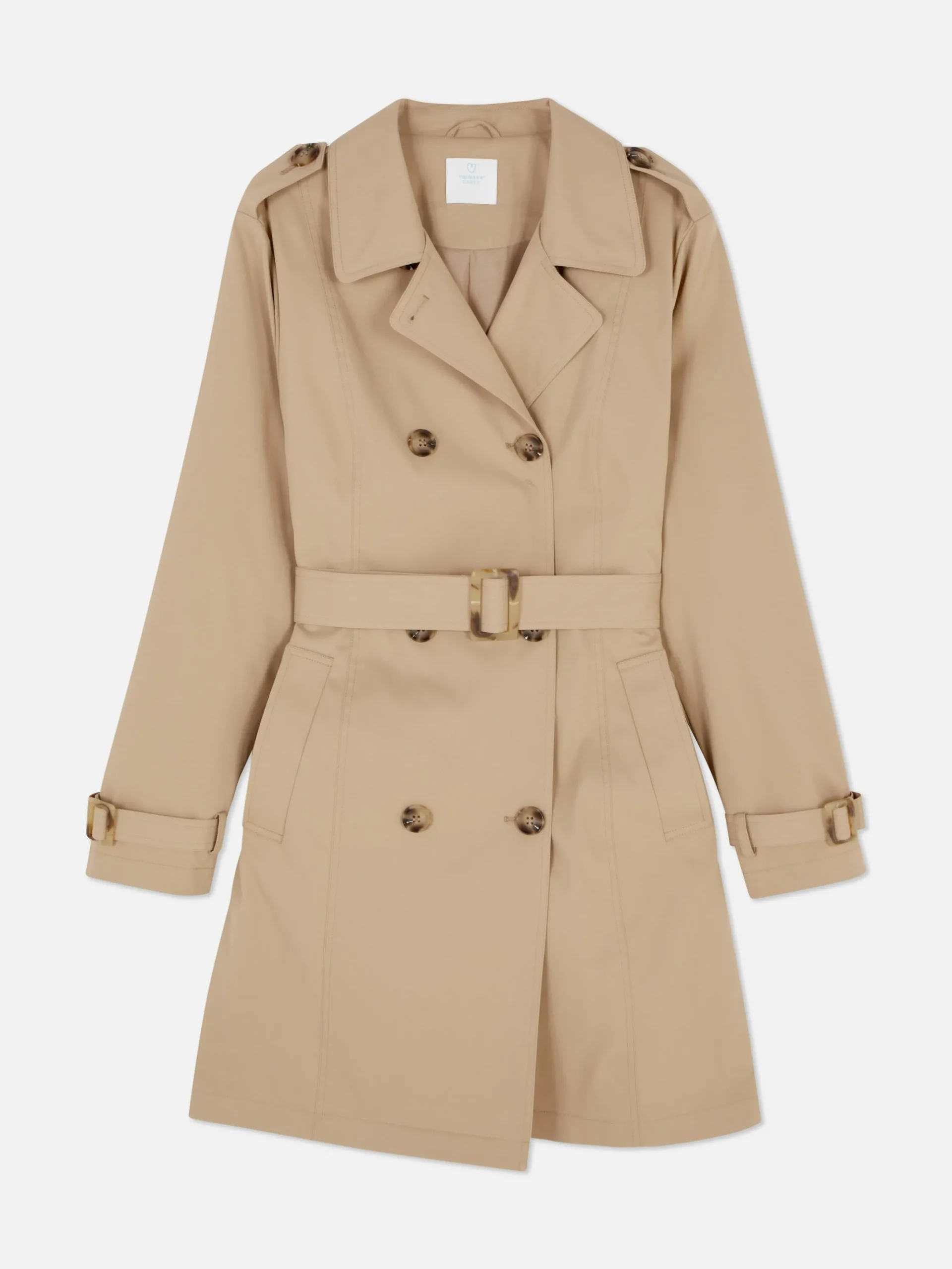 Manteaux Et Vestes|Primark Imperméable Croisé Classique Camel