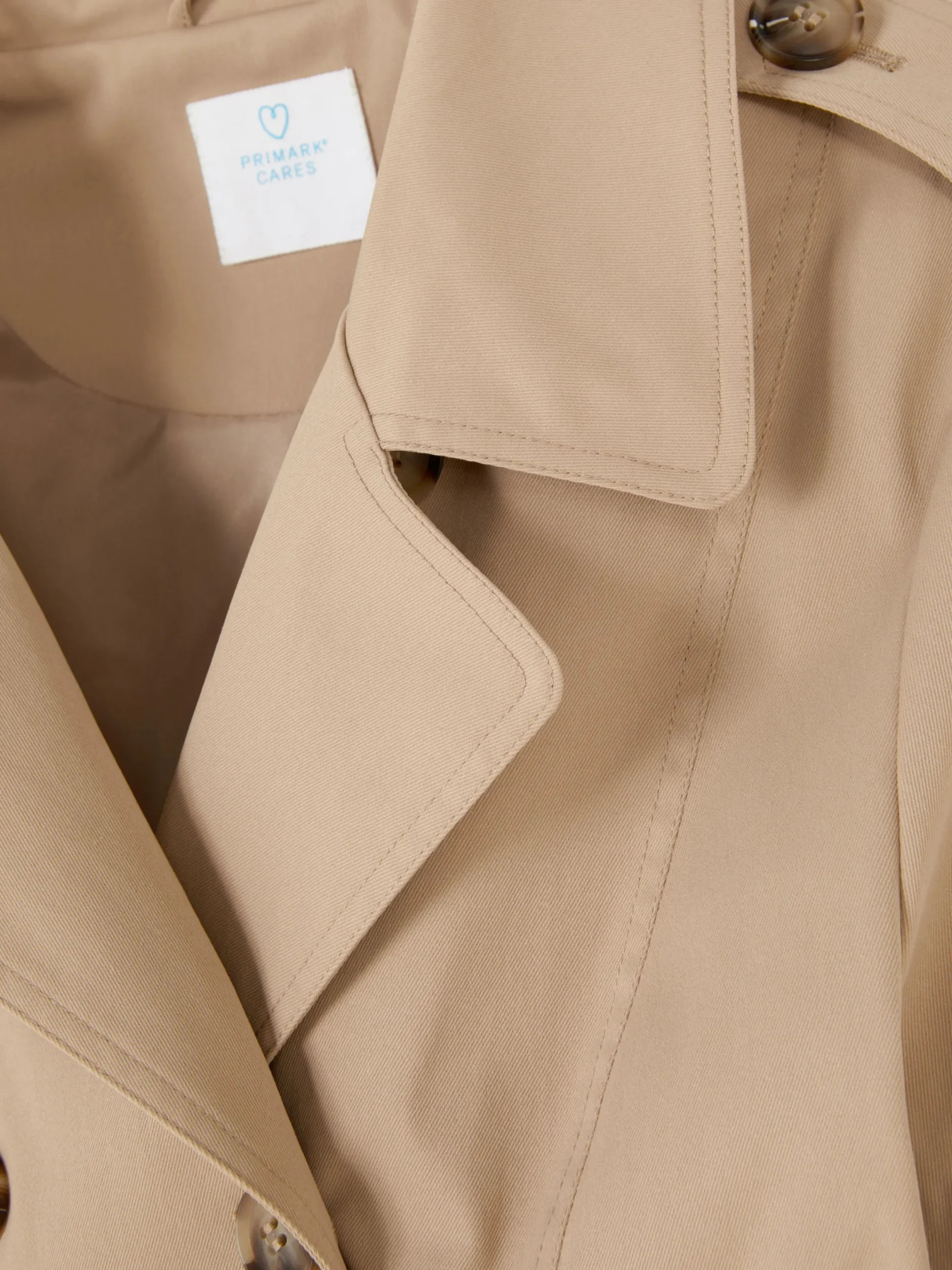 Manteaux Et Vestes|Primark Imperméable Croisé Classique Camel