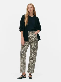 Jean|Primark Jean à Imprimé Léopard Marron