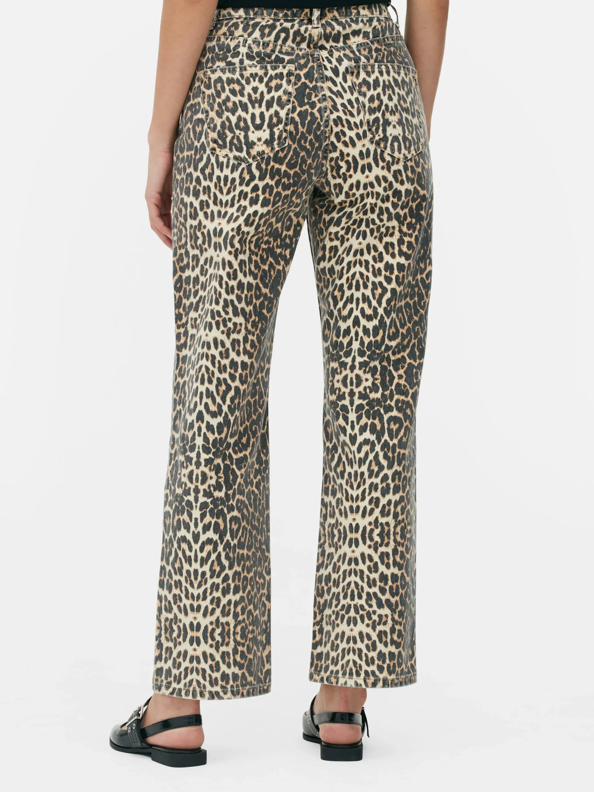 Jean|Primark Jean à Imprimé Léopard Marron