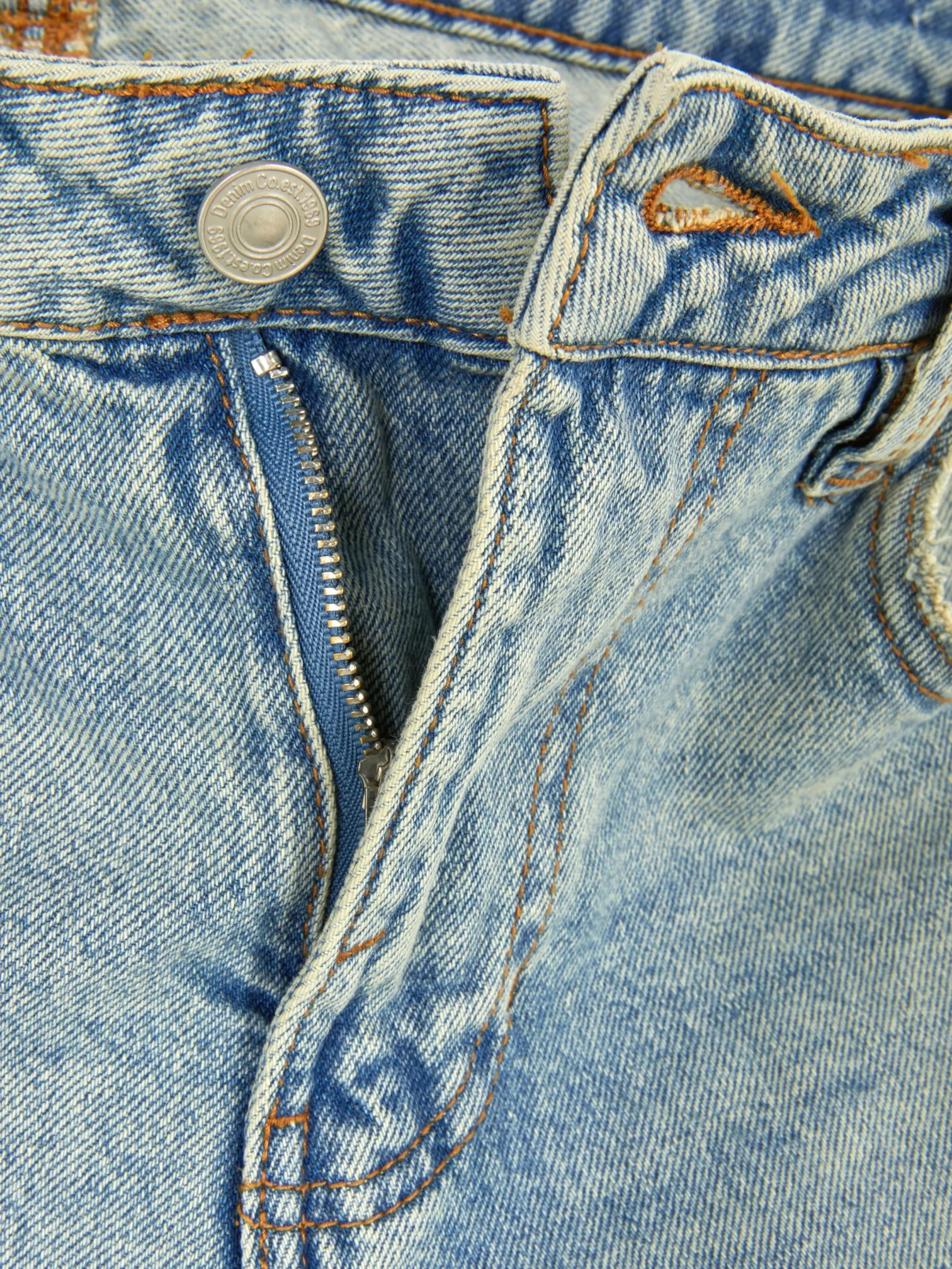 Denim|Jean|Primark Jean Barrel Effet Vieilli Bleu clair