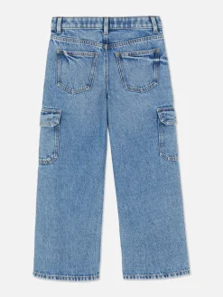 Jean|Primark Jean Cargo Large Bleu moyen