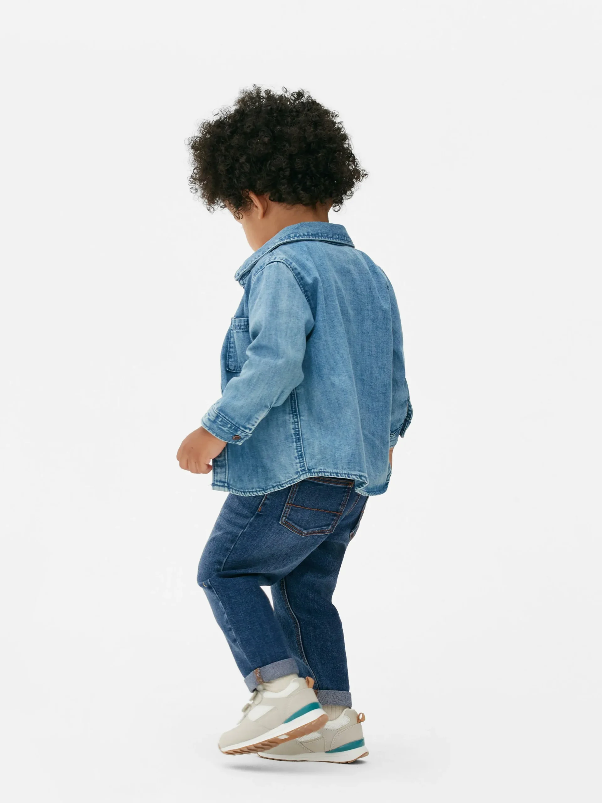 Pantalons Et Leggings|Primark Jean Denim à Revers Bleu moyen