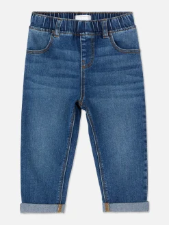 Pantalons Et Leggings|Primark Jean Denim à Revers Bleu moyen