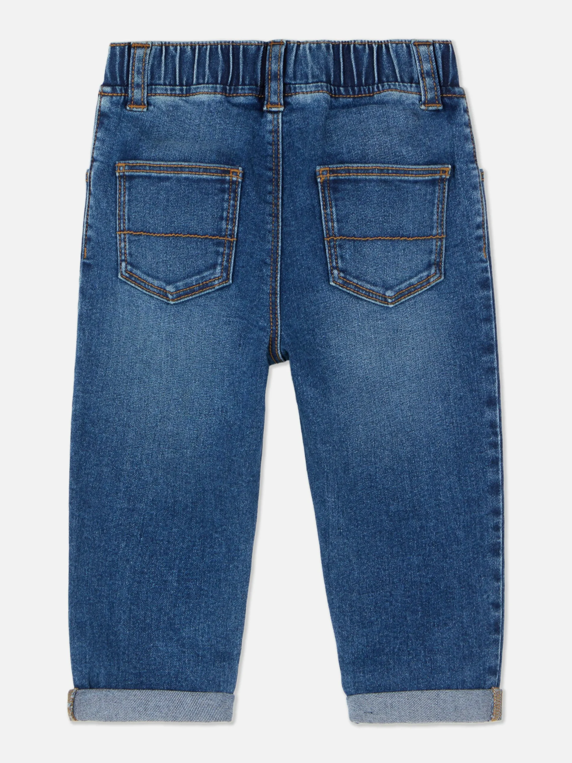 Pantalons Et Leggings|Primark Jean Denim à Revers Bleu moyen