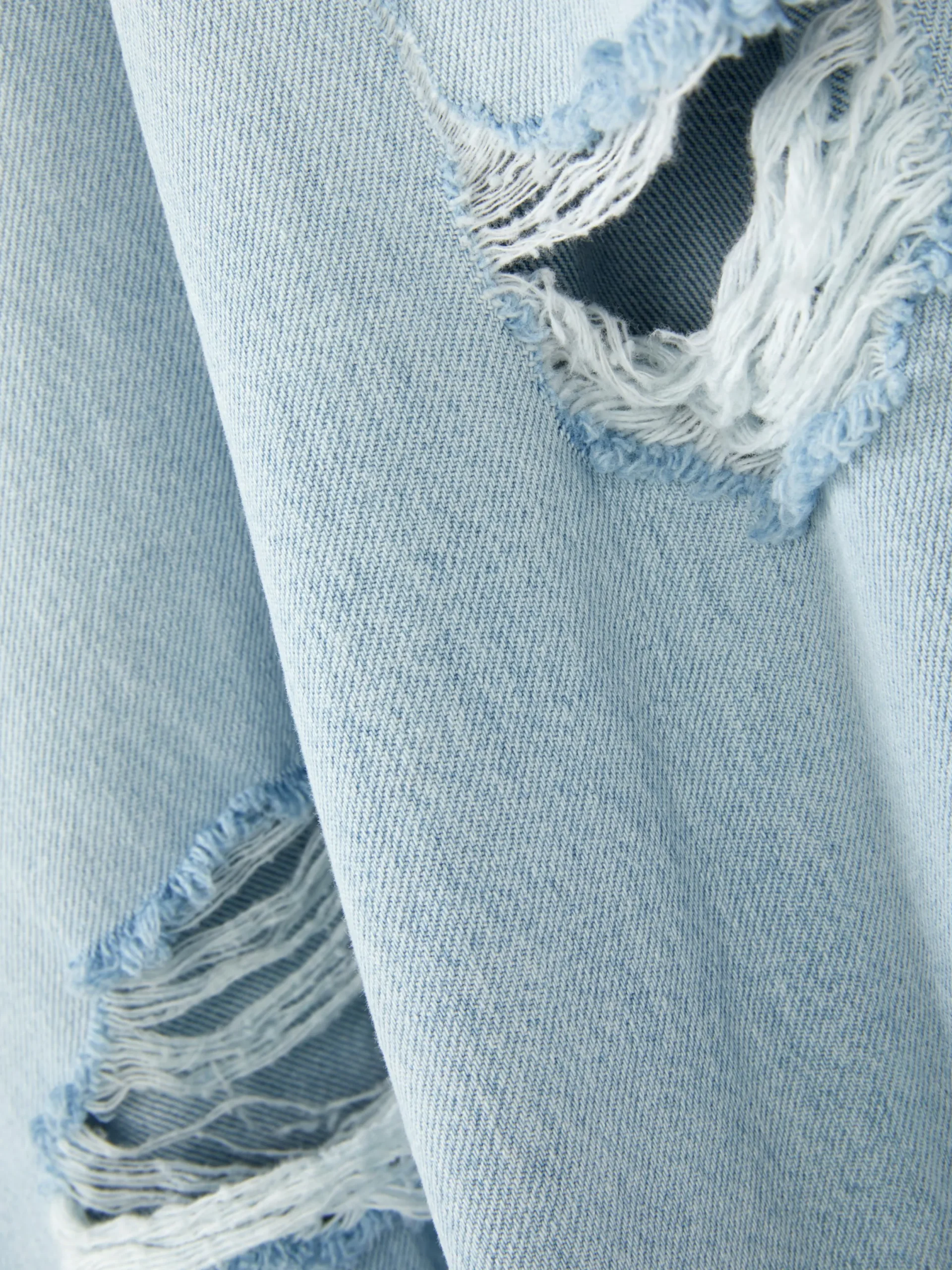 Denim|Jean|Primark Jean Denim Ample à Effet Vieilli Bleu clair
