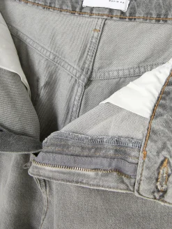 Denim|Jean|Primark Jean Denim Ample à Effet Vieilli Gris