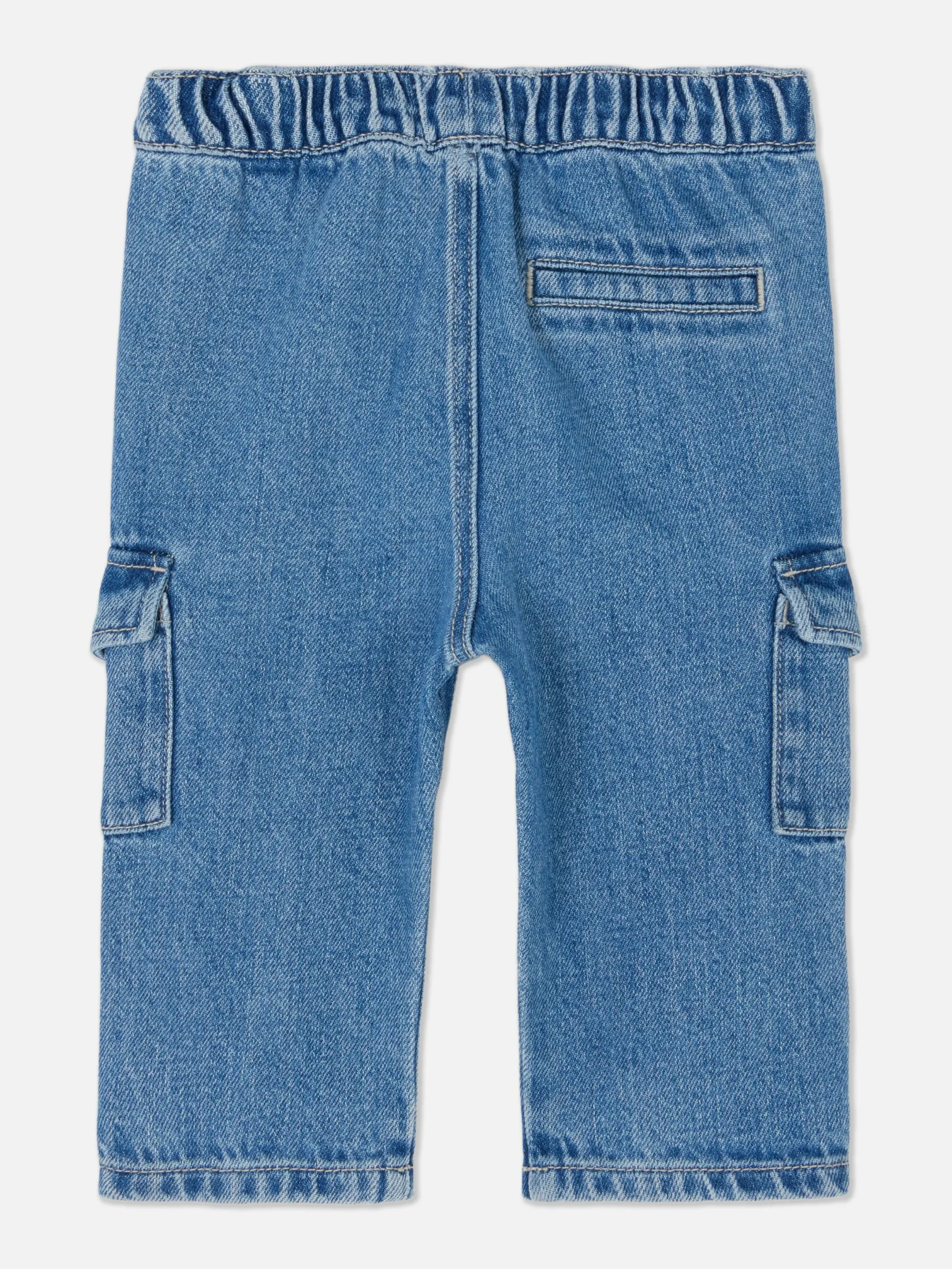 Pantalons Et Leggings|Primark Jean Denim Cargo Bleu moyen