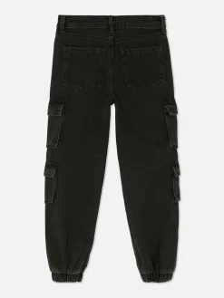Jean|Primark Jean Denim Cargo Noir