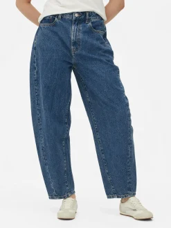 Denim|Jean|Primark Jean Denim Coupe Barrel Bleu moyen