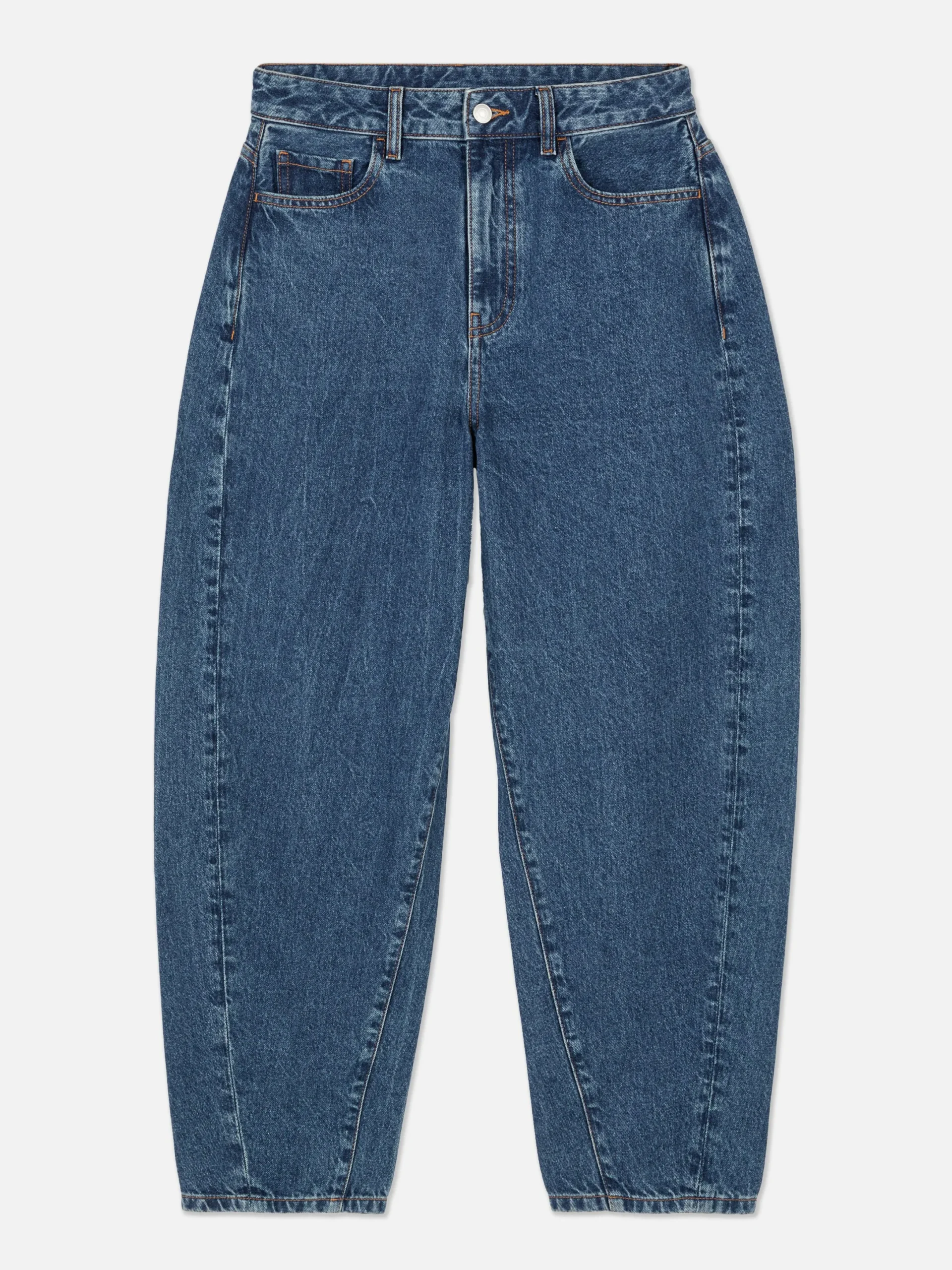 Denim|Jean|Primark Jean Denim Coupe Barrel Bleu moyen