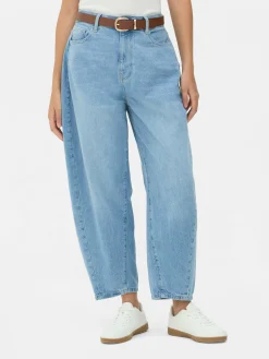 Denim|Jean|Primark Jean Denim Coupe Barrel Bleu clair