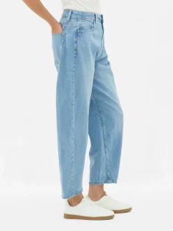 Denim|Jean|Primark Jean Denim Coupe Barrel Bleu clair