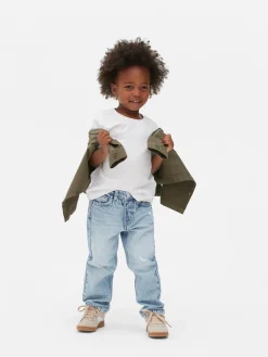 Jean|Primark Jean Denim Coupe Droite Effet Vieilli Bleu clair