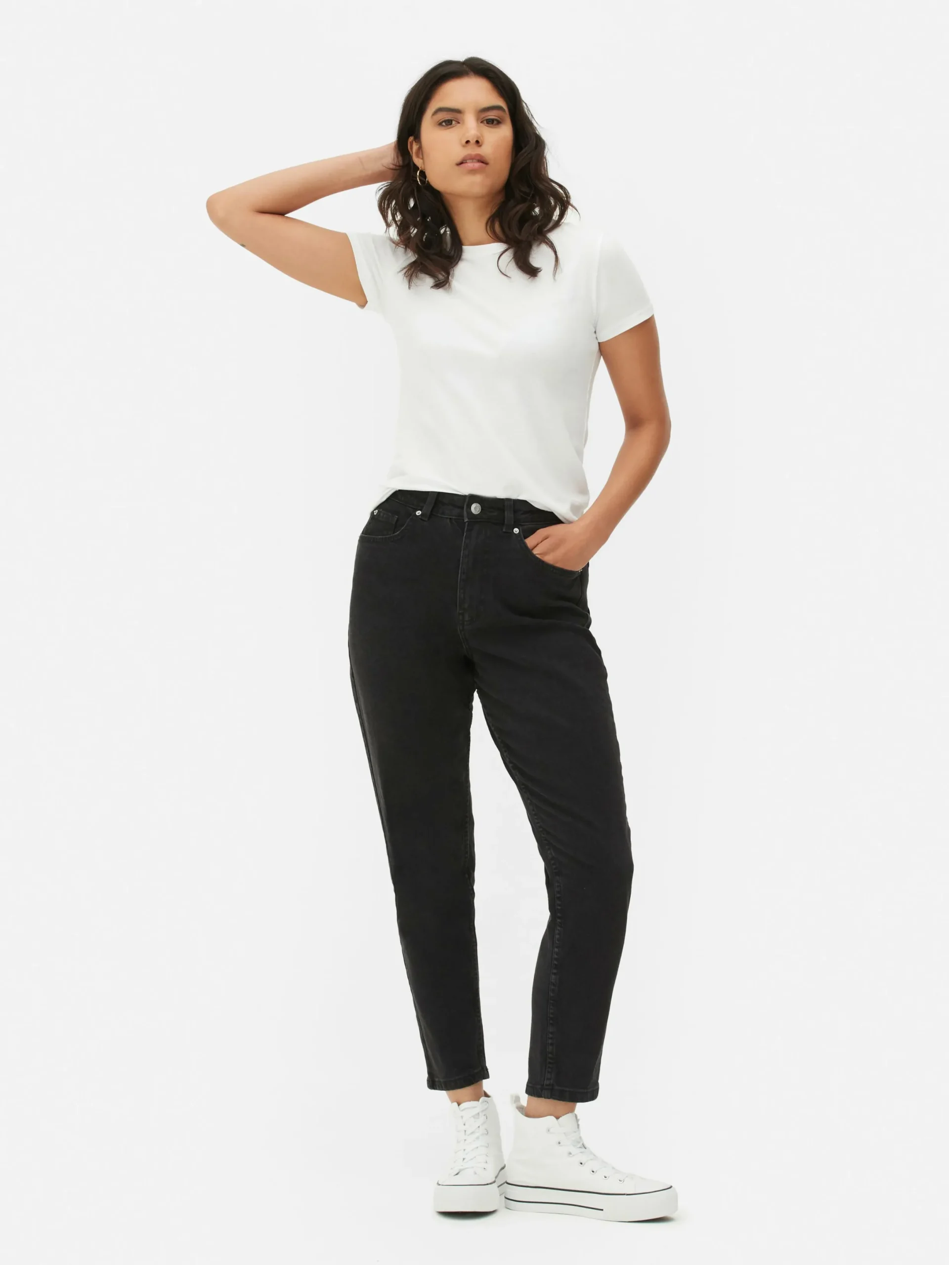Denim|Jean|Primark Jean Denim Coupe Mom Noir