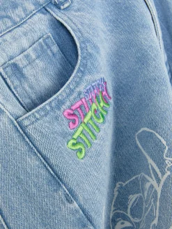 Jean|Primark Jean Denim Disney Stitch Bleu