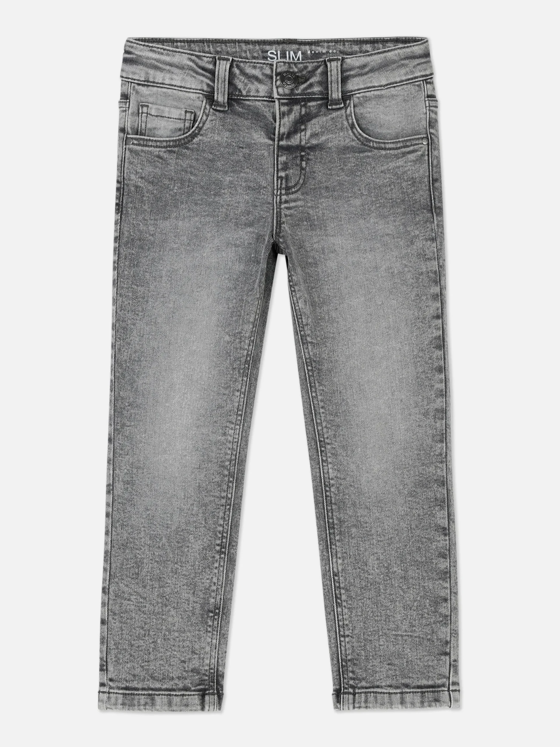 Jean|Primark Jean Denim Slim Garçon Gris