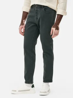 Jean|Primark Jean Droit Stretch Vert foncé