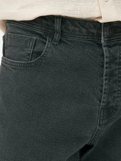 Jean|Primark Jean Droit Stretch Vert foncé