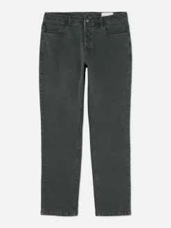 Jean|Primark Jean Droit Stretch Vert foncé