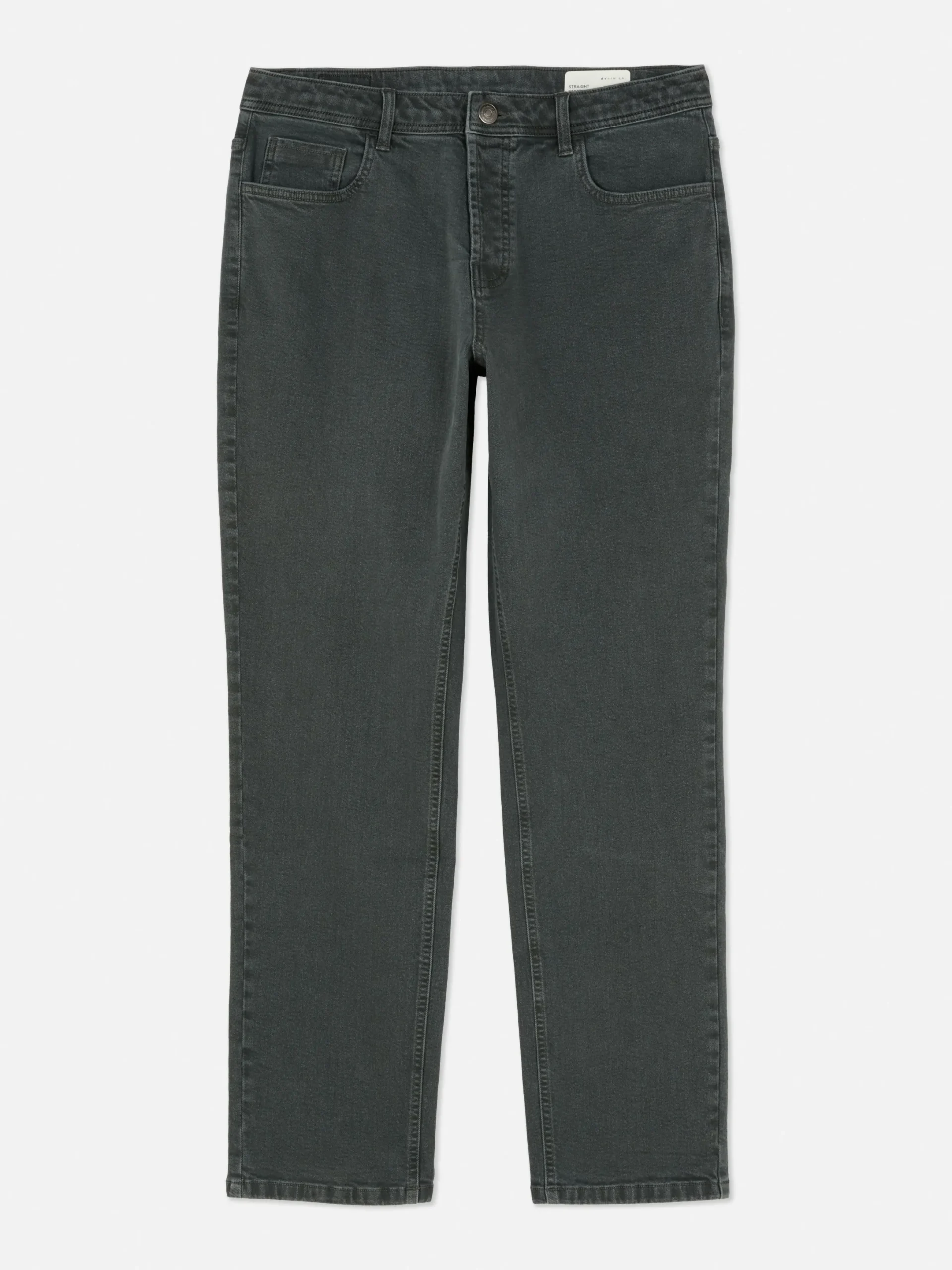 Jean|Primark Jean Droit Stretch Vert foncé