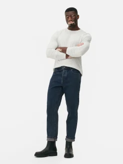 Jean|Primark Jean Droit Stretch Bleu foncé