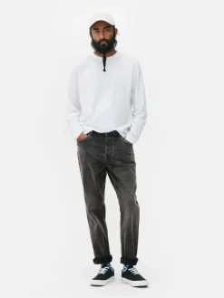 Jean|Primark Jean Droit Stretch Gris foncé