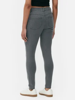 Denim|Jean|Primark Jean Skinny Taille Mi-haute Essential Gris
