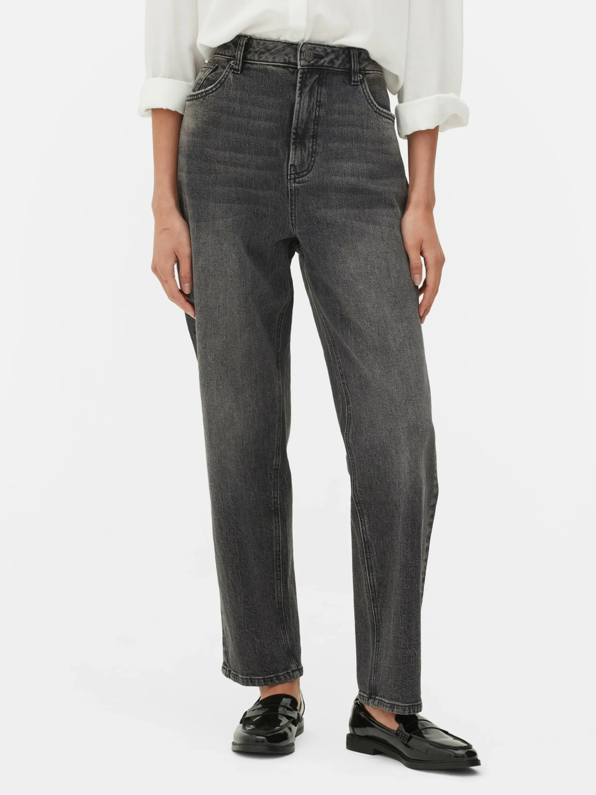 Denim|Jean|Primark Jean Slim Coupe Droite Gris foncé