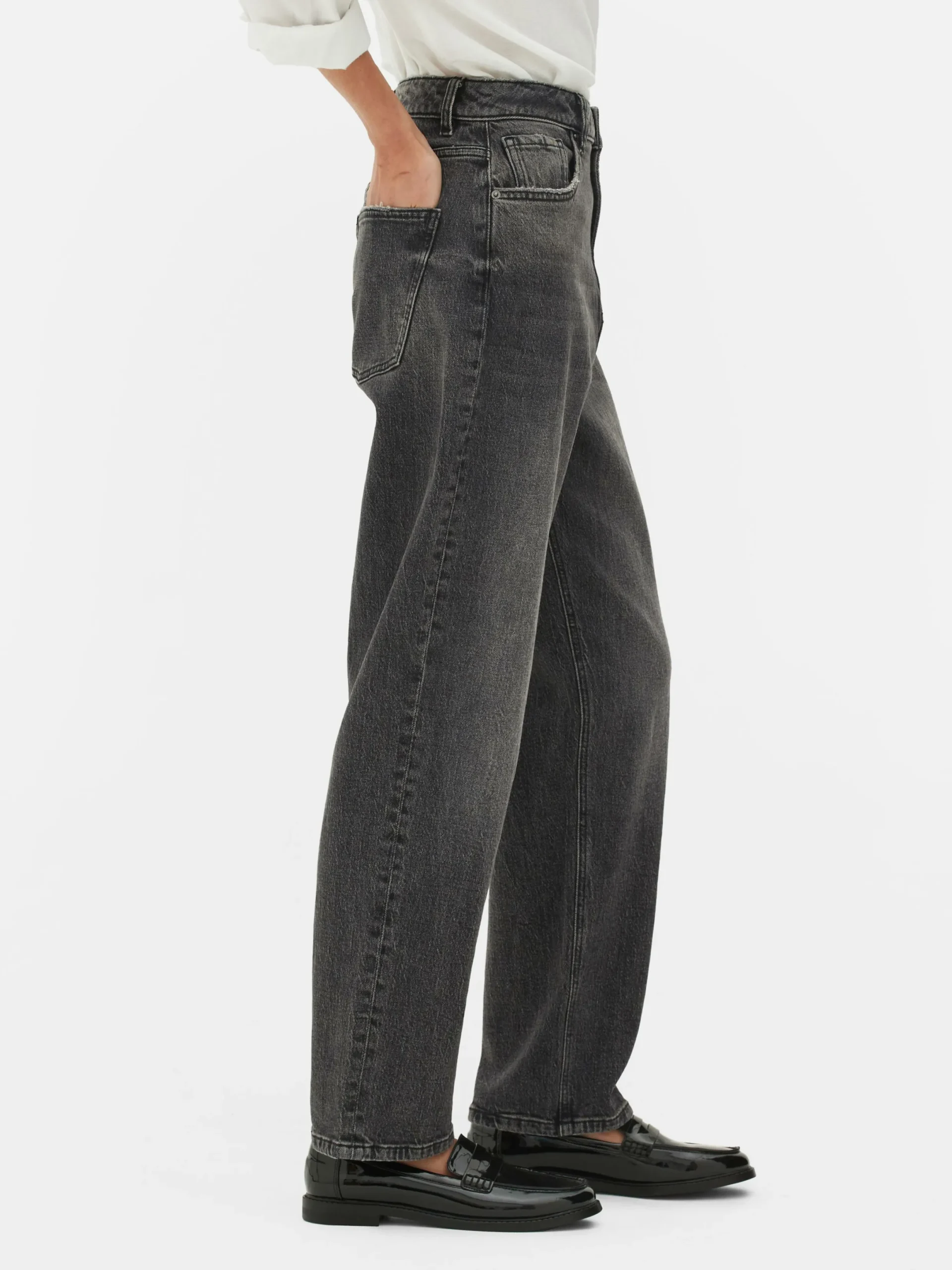 Denim|Jean|Primark Jean Slim Coupe Droite Gris foncé