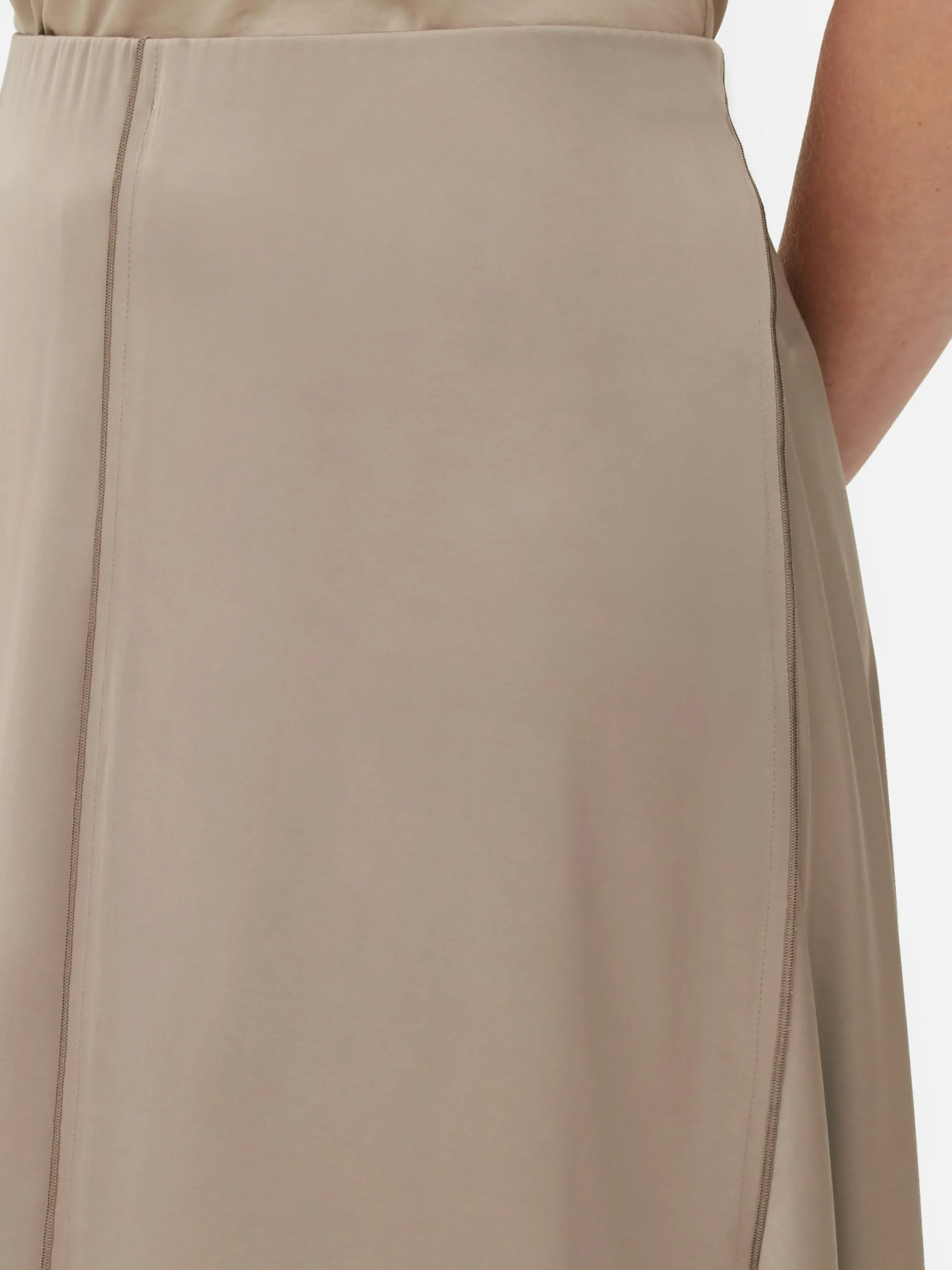 Jupes|Primark Jupe En Satin The Edit Taupe