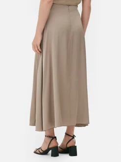 Jupes|Primark Jupe En Satin The Edit Taupe
