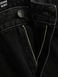 Jupes|Denim|Primark Jupe Mi-longue En Jean Noir discret
