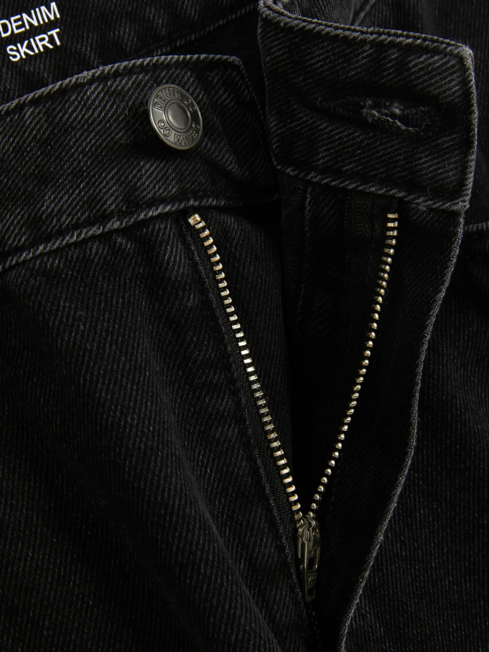 Jupes|Denim|Primark Jupe Mi-longue En Jean Noir discret
