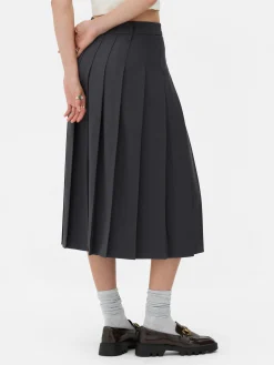 Jupes|Primark Jupe Mi-longue Plissée Rita Ora Gris